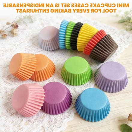 Mini Muffin Bakvormpjes van Papier - Ideaal voor Muffins, Cupcakes en Chocolade (3.5 cm)