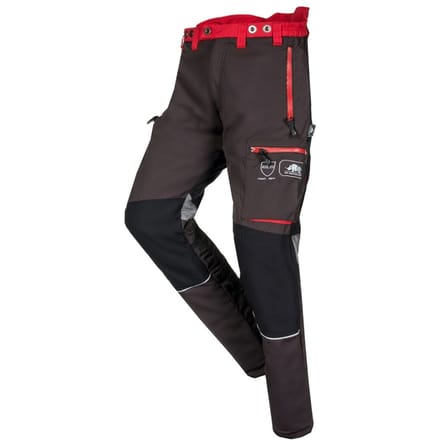 SIP Protection Innovator Kettingzaagbroek, klasse 1 type A - Grijs/Rood - M