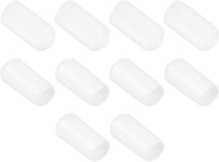 Rubberen Doppen Set - Buisstop Eindkap - Meubels Beschermen - Zacht Elastisch Materiaal - 105 mm Binnendiameter - Wit