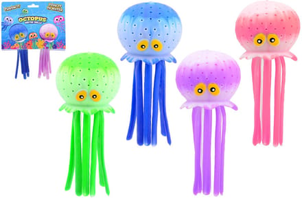 Johntoy badspeelgoed octopus set 2 stuks waterpret kleurrijk.