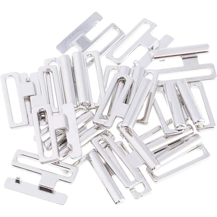 10 sets BIKINI CLIPS Haak- en drukknoop Metalen band BH-sluiting Badmode 9,5 mm 19mm