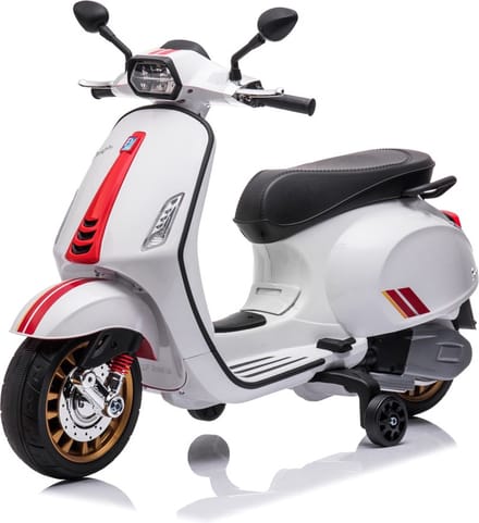 Vespa Sprint 6V Kinderscooter Wit