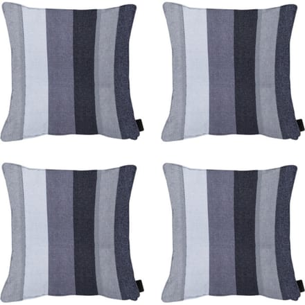 Madison - Sierkussen Victoria grey - Ca. 50x50 cm - Set van 4