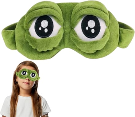 Slaapmasker - Oogmasker - Reizen - Grappig ontwerp - 20x10 cm - Groen