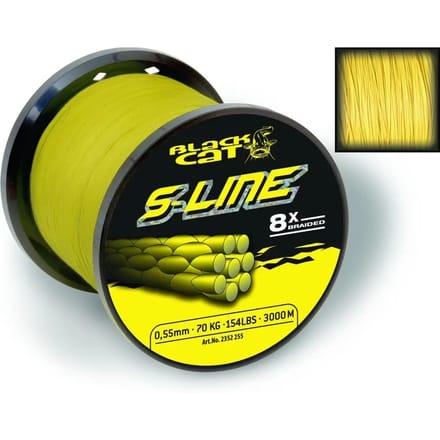 8-strengs vlecht Black Cat S-Line 400m