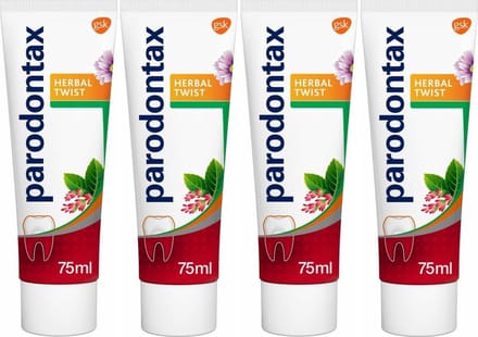 Parodontax - Tandpasta - Herbal Twist - Ginger & Mint - 75ml x 4