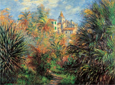 Claude Monet - Tuinen in Bordighera - Kunstposter - 40x50 cm