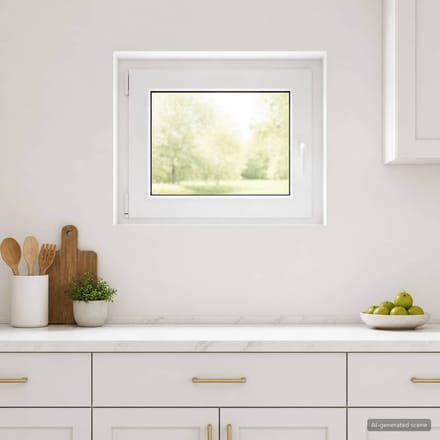 vidaXL - Kleur - binnenkant - kelderraam - Wit - RISOR - 70 - x - 60 - cm