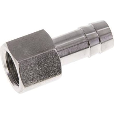 G 1/4'' x 10mm RVS Slangpilaar 40 Bar