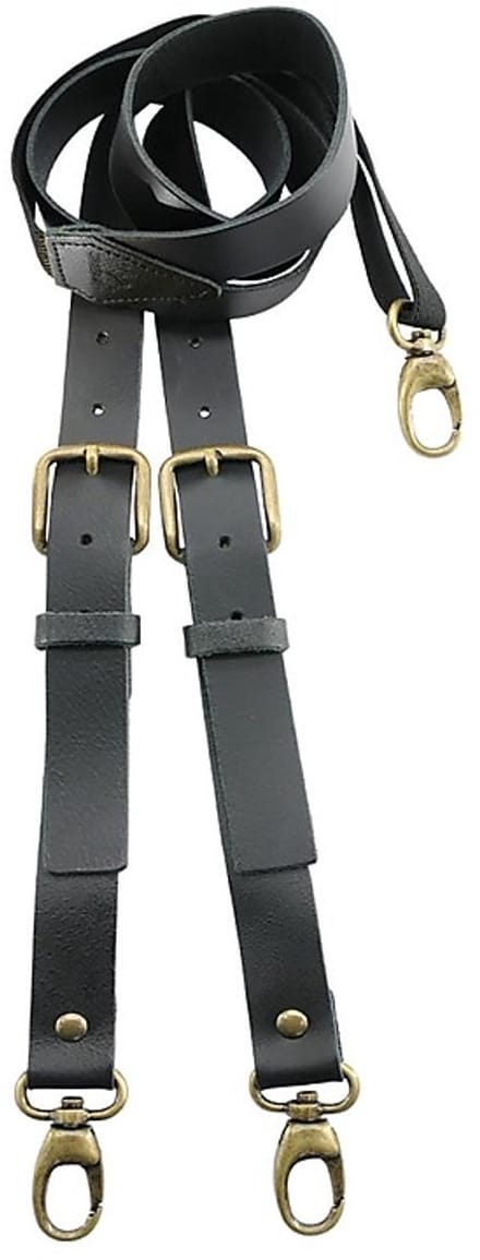 Sir Redman - Bretels - stoere WORK bretels leer zwart - zwart