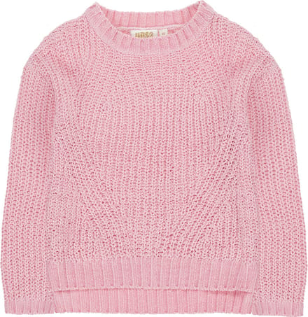 ROZE GEBREIDE TRUI