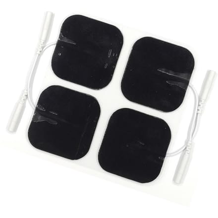 36 pièces Coussinet Électrode Réutilisable Forte Adhésivité Rectangulaire Remplacement Coussinet Électrode pour Machine TENS white