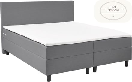 2 Persoons Boxspring Rolene Grijs 140x200