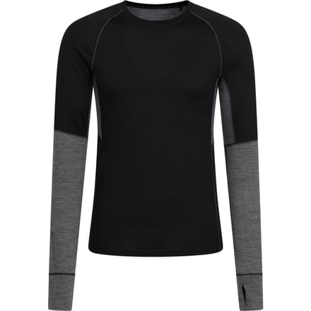 Mountain Warehouse Heren Ultra Merino Wol Ronde Hals Base Layer Top (Zwart)