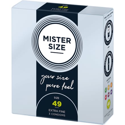 MISTER SIZE 49 Ultra Dunne S condooms (3 pack)