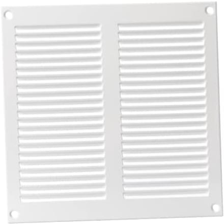 Ventilatierooster 200x200mm - Wit Afvoerrooster met Insectenbescherming
