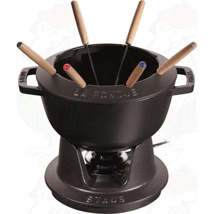 STAUB Fondueset - 20 cm, zwart