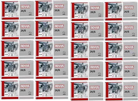Nietjes 24/6 20 mm Kartonnen Huls 1000 Stuks - Nietmachine Kantoor