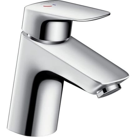 hansgrohe Logis - Wastafelmengkraan - Ééngreeps bediening - CoolStart energiebesparend - Met trekwaste - 70mm - Chroom