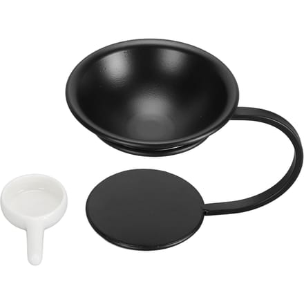 Essentiële Olie Brander Aroma Diffuser 100ml Kom Ontspannende Wax Melts Brander Theelicht Kaarshouder voor black
