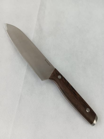 Cook'n'Co Vlijmscherp Santoku RVS mes 17,5 cm. met houten heft