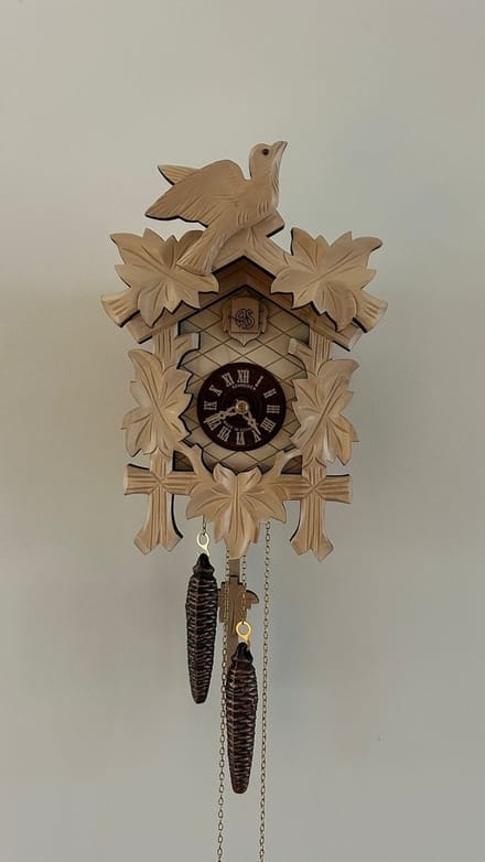 Schneider koekoeksklok 70/9 - vogel - 1 daags uurwerk - 23 cm hoog - blank hout