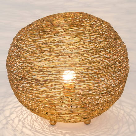 Holländer Tafellamp Campano goud, 40 cm doorsnede