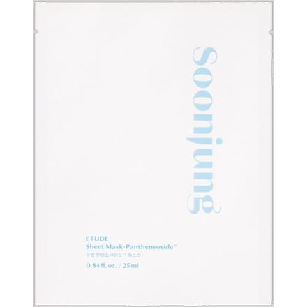 Etude House Soonjung Panthensoside Sheet Mask 25ml (4 Options) 5PCS white