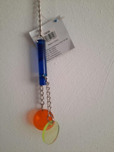 Parkietenspeelgoed coins , acryl
