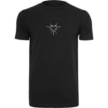 Mister Tee - Spike Heart EMB Heren Tshirt - XS - Zwart