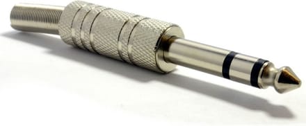 6.35mm Stereo metaal plug met protector