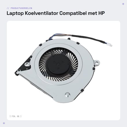 Dailygoods - Laptop Koelventilator Compatibel met HP Modellen