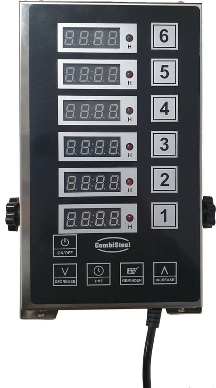 DIGITALE KEUKENTIMER 6 KANALEN DKT-6 - Combisteel 7517.0010