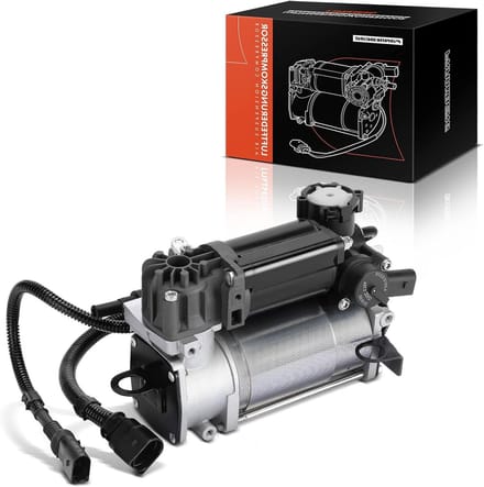 Luchtvering Compressor - Nivelering Pomp - Auto Onderhoud - Directe Vervanging - 33x18x18 cm - Zilver
