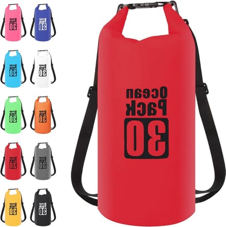 Waterdichte Dry Bag 30L met Verstelbare Schouderband voor Boot, Kajak, Vissen en Kamperen