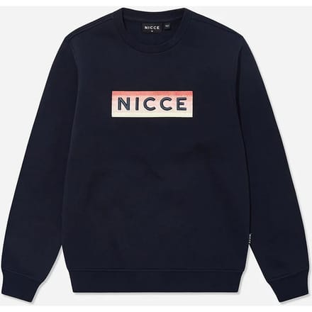 Nicce Lange Mouw Crew Hals Pullover Navy Blauw Heren Truien 204 1 03 02 0003