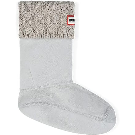 Hunter Original Cable Cuff Tall Kindersokken Wit