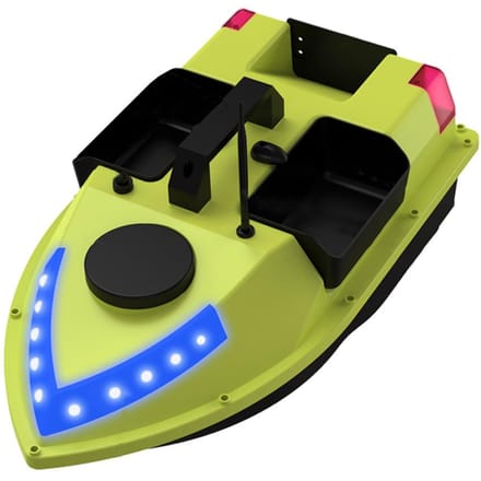 GPS RC Voerboot 600M Draadloze afstandsbediening Visaasboot Visserijvoederboot met 3 aas 0.52A black