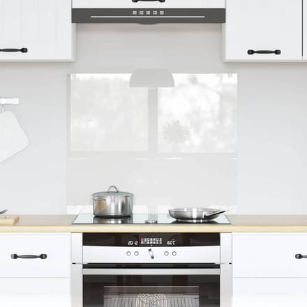 vidaXL - Keukenachterwand - Transparant - 70 - x - 60 - cm - gehard - glas