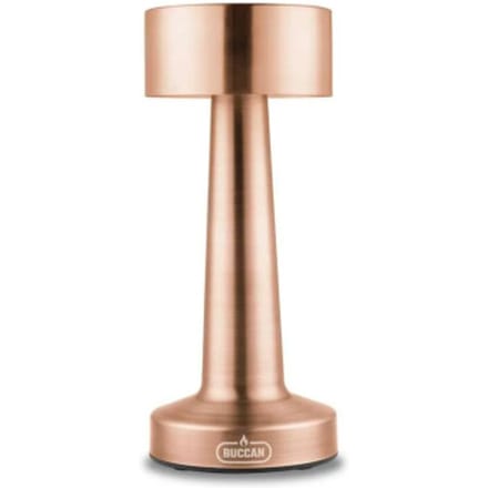 Buccan Buccan dumbbell tafellamp rosegoud 3 lichtstanden en touchpanel
