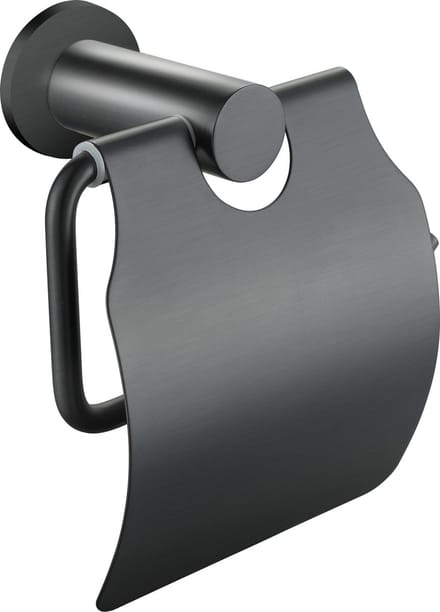 Aloni toiletrolhouder met klep – gunmetal