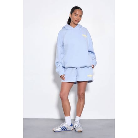 boohoo Dames Bondi Puff Print Sweat Short | Blauw | Maat: Small