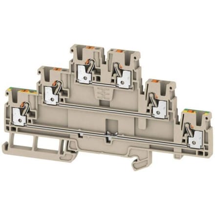 Weidmüller 2428530000 Doorgangsklem 3-etages 5.1 mm Spanveer Beige 50 stuk(s) Piece