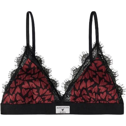 Mikuta The Red Hearts Crinkle Bralette Red Größe: M | BHs Outlet | Damen | Rot
