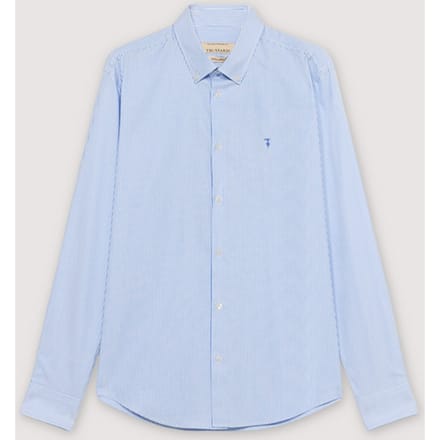 gestreept shirt man licht blauw