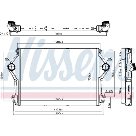 Intercooler NISSENS 961262