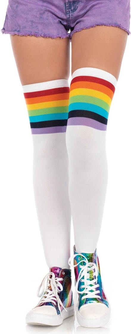 Hoge sokken voor dames Leg Avenue Over The Rainbow