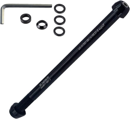 Fietstrainer Steekas - Reserveas Adapter - Indoortrainingen - Verstelbare Breedte - 135-148 mm - Zwart