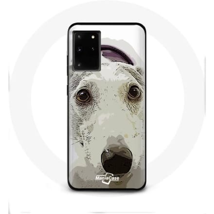 Case voor Samsung Galaxy S11 Plus Wit Pitbull Hond