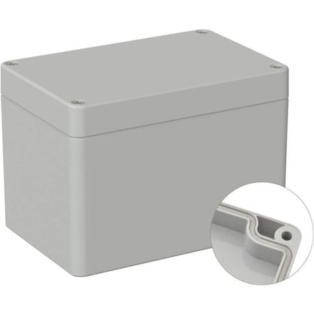 TRU COMPONENTS TC-9065648 Industriële behuizing 120 x 80 x 85 ABS Grijs-wit (RAL 7035) 1 stuk(s)